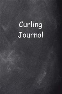 Curling Journal Chalkboard Design