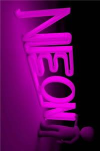 Purple Neon Sign Journal