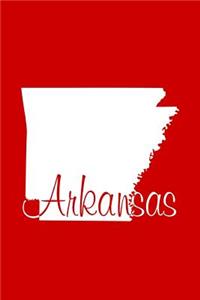 Arkansas - Red Lined Notebook with Margins