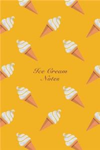 Ice Cream Notes