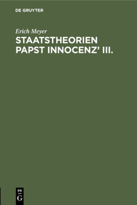 Staatstheorien Papst Innocenz' III.