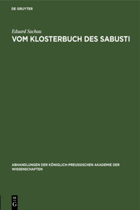 Vom Klosterbuch Des Sabusti