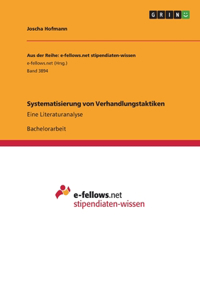 Systematisierung von Verhandlungstaktiken