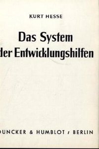 Das System Der Entwicklungshilfen
