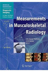 Measurements in Musculoskeletal Radiology