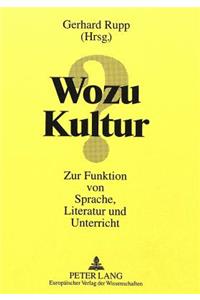 Wozu Kultur?