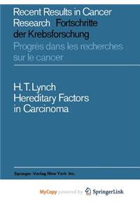 Hereditary Factors in Carcinoma