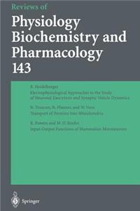 Reviews of Physiology, Biochemistry and Pharmacology