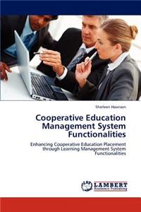 Cooperative Education Management System Functionalities