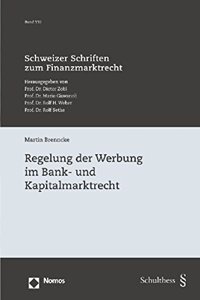 Regelung Der Werbung Im Bank- Und Kapitalmarktrecht