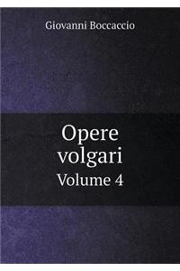 Opere volgari Volume 4