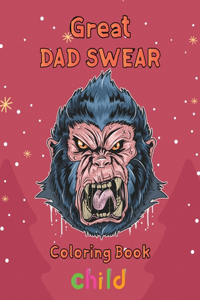 Great Dad Swear Coloring Book Child