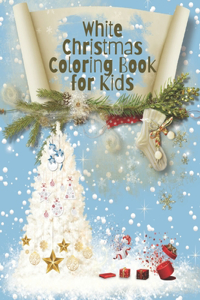 White Christmas coloring book for kids