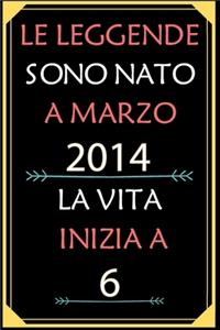 Le Leggende Sono Nato A Marzo 2014 La Vita Inizia A 6
