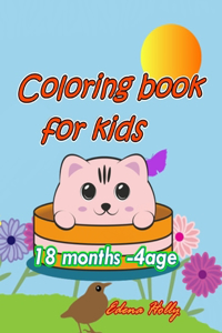 Coloring book for kids 18 months -4 age