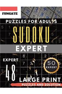 Expert Sudoku Puzzles for Adults Large Print