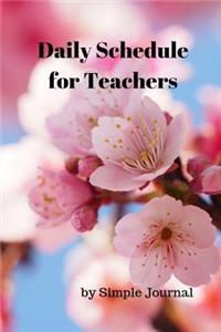 Daily Schedule for Teachers