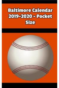 Baltimore Calendar 2019-2020 - Pocket Size