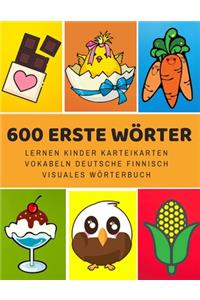 600 Erste Wörter Lernen Kinder Karteikarten Vokabeln Deutsche finnisch Visuales Wörterbuch