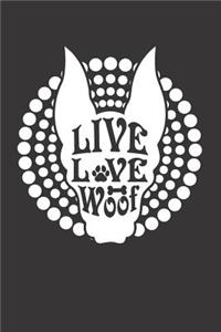 Dog Woof Notebook Journal