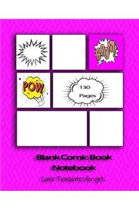 Blank Comic Book Notebook