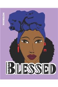 AFRO Woman Blessed Notebook