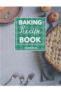 Baking Recipe Books to Write in
