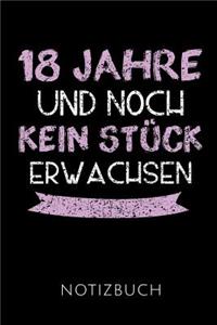 18 Jahre Notizbuch