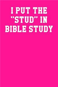 I Put The Stud In Bible Study