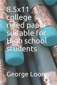8.5x11 college ruled paper suitable for High school students
