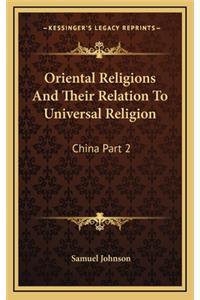 Oriental Religions and Their Relation to Universal Religion