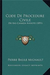Code De Procedure Civile