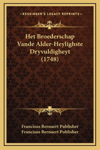 Het Broederschap Vande Alder-Heylighste Dryvuldigheyt (1748)