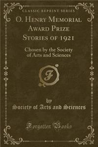 O. Henry Memorial Award Prize Stories of 1921