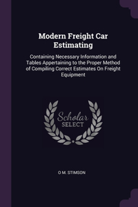 Modern Freight Car Estimating