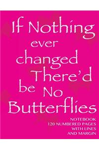 Notebook 120 Numbered Pages with Lines and Margin