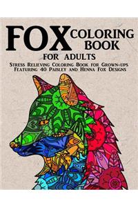 Fox Coloring Book for Adults