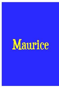 Maurice - Blue Personalized Notebook / Extended Lined Pages / Soft Matte Cover