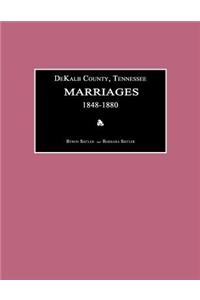 Dekalb County, Tennessee, Marriages 1848-1880