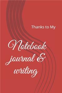 Notebook journal & writing (100 pages)
