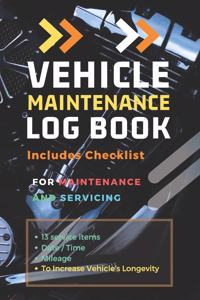 Vehicle Maintenance Log Book