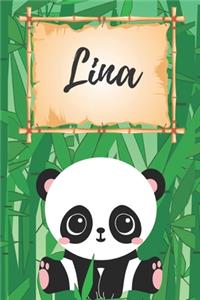 Lina Notizbuch Panda / Malbuch / Kritzelbuch / Tagebuch / Journal / Notizheft / DIN A5 / Geschenke