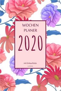 Wochenplaner 2020 mit Einkaufsliste
