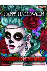 Coloring Book for Adults - Happy Halloween