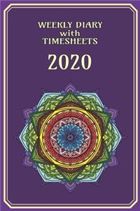 Weekly Diary with TimeSheets 2020