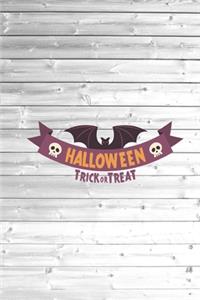 Halloween Trick or Treat - Bat Skulls Holiday Journal