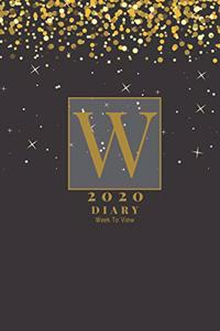Personalised 2020 Diary Week To View Planner