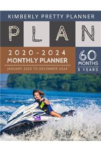 5 year monthly planner 2020-2024