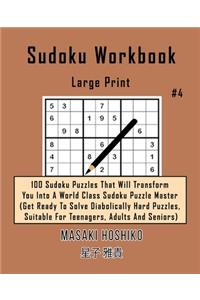 Sudoku Workbook-Large Print #4