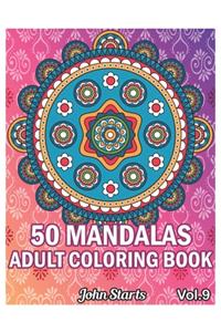 50 Mandalas Adults Coloring Book